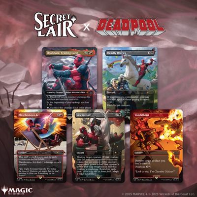 Magic The Gathering TCG Secret Lair: Marvel Deadpool Set (Non-Foil)