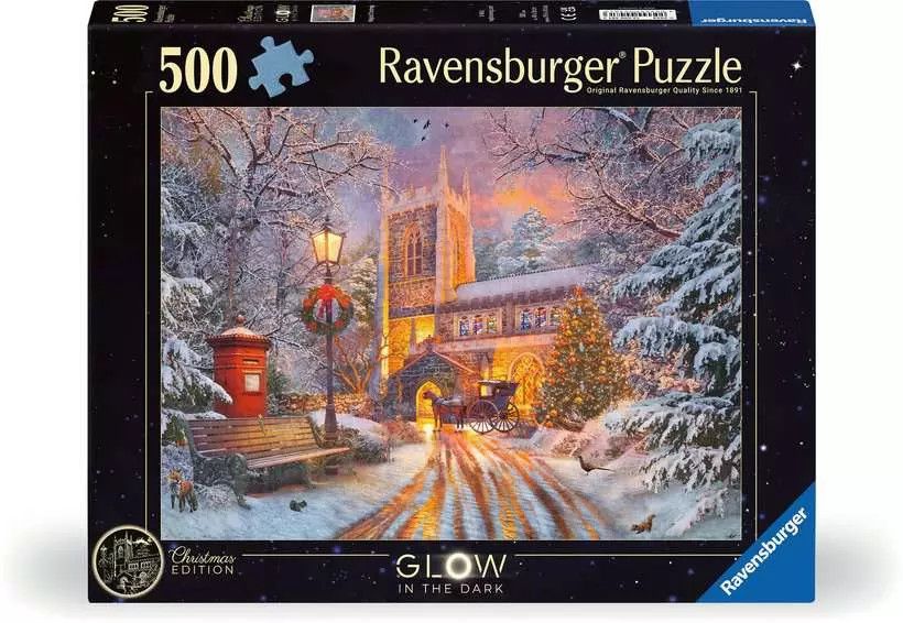 500 pcs - Glow in the Dark: Magical Christmas