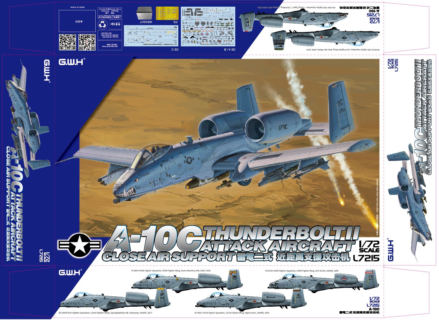 A-10C THUNDERBOLT II Model Kit (1:72 Scale)