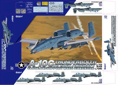 A-10C THUNDERBOLT II Model Kit (1:72 Scale)