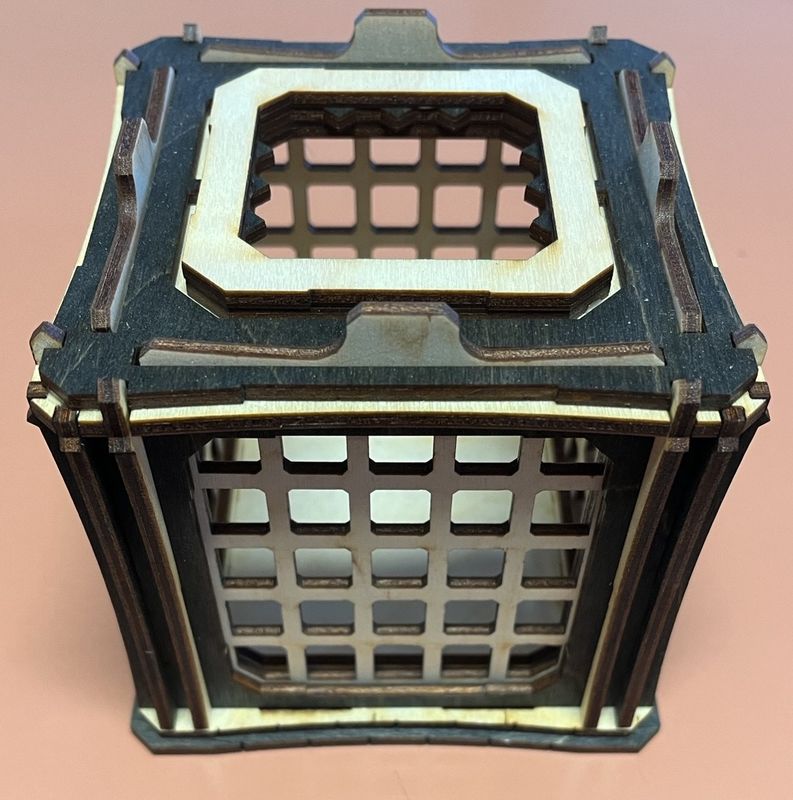 Wooden Dice Jail (Various Colours)