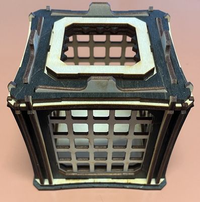 Wooden Dice Jail (Various Colours)