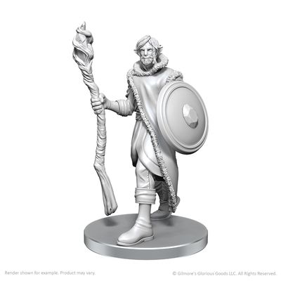 Critical Role Unpainted Miniatures: Mollymauk Tealeaf &amp; Caduceus Clay