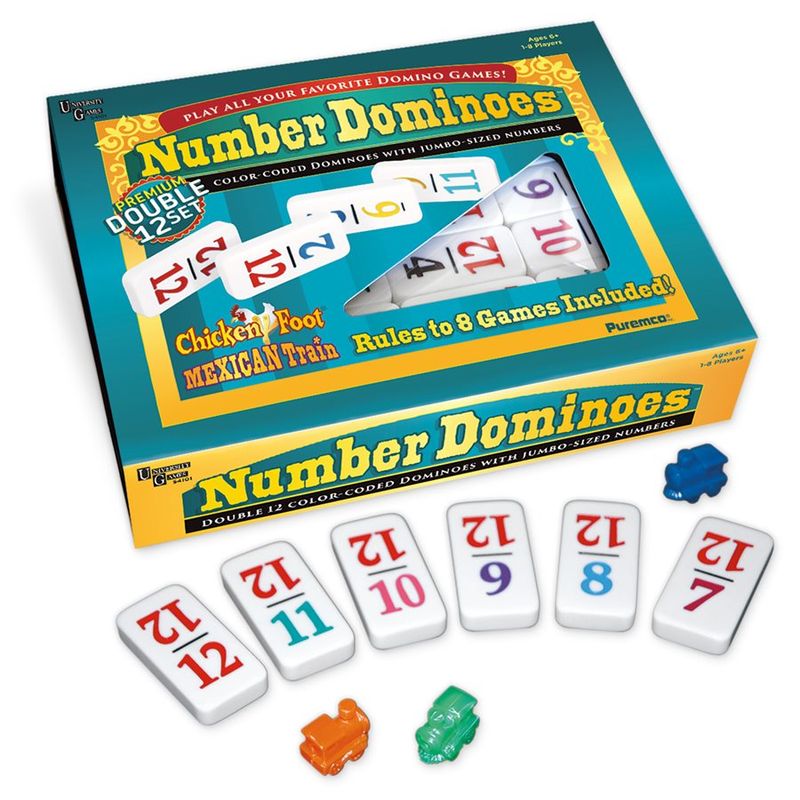 Double 12 Numbered Dominoes