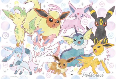 100 pcs - Pokemon: Eevee Friends