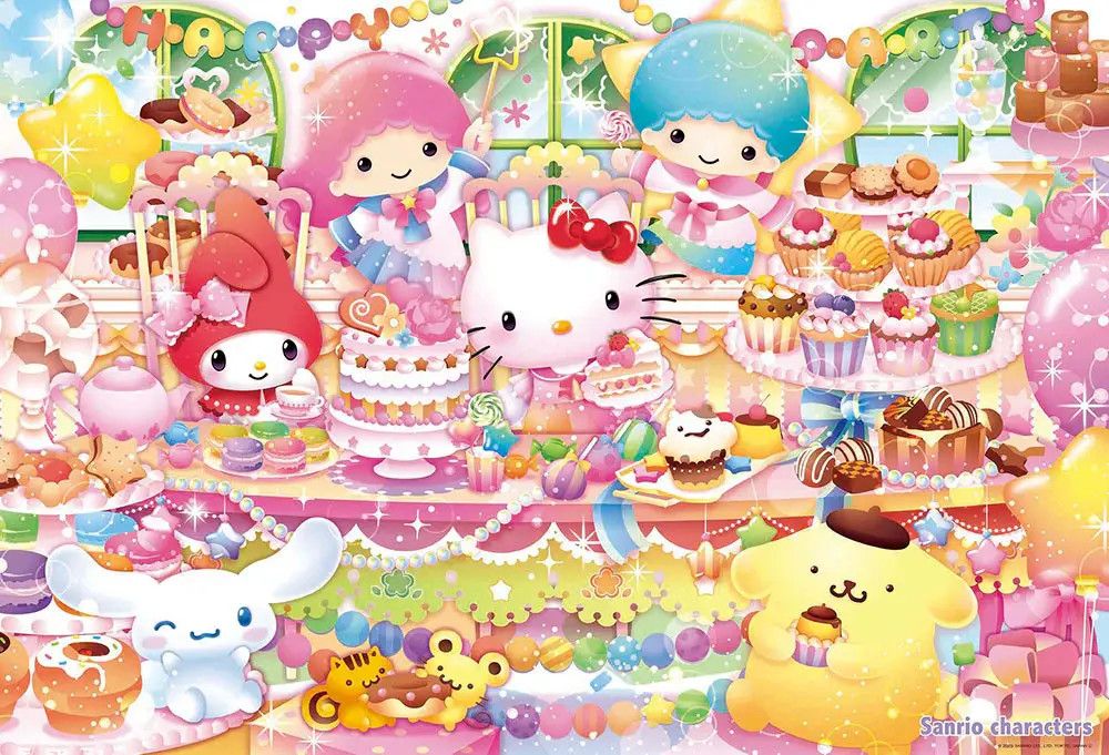1000 pcs - Hello Kitty: Happy Sweets Party