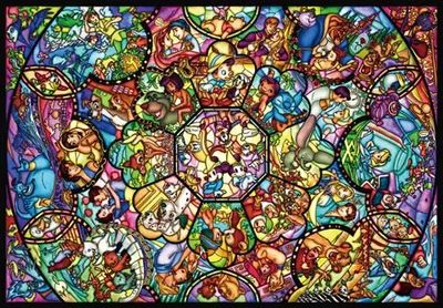 1000 pcs - Disney: Stained Glass All Stars