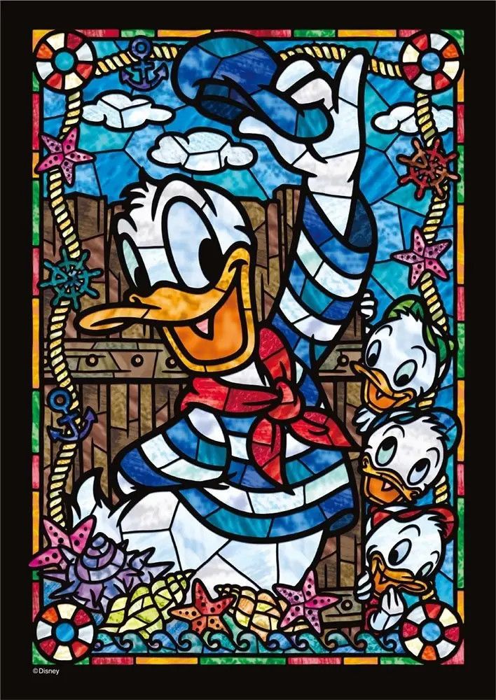 266 pcs - Donald Duck Stained Glass