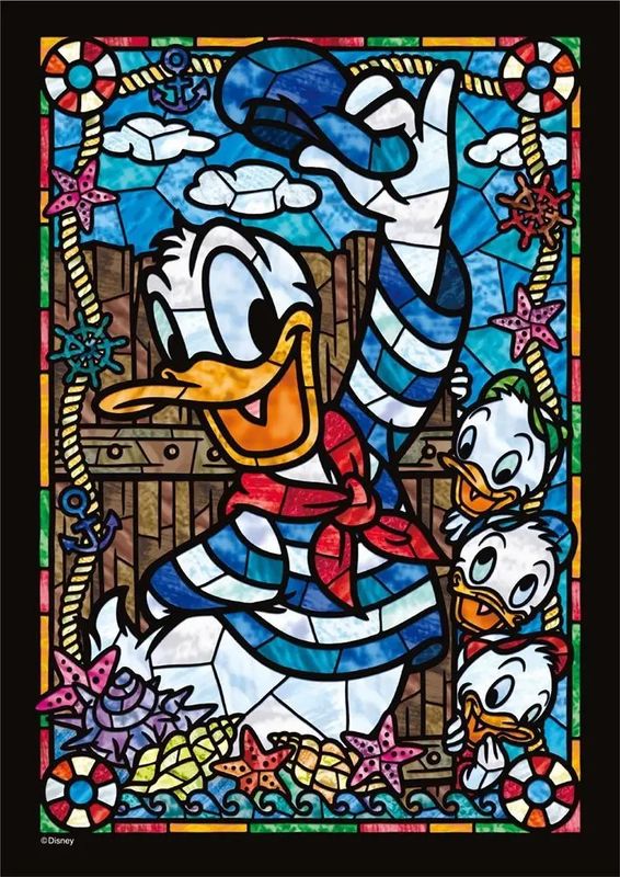 266 pcs - Donald Duck Stained Glass