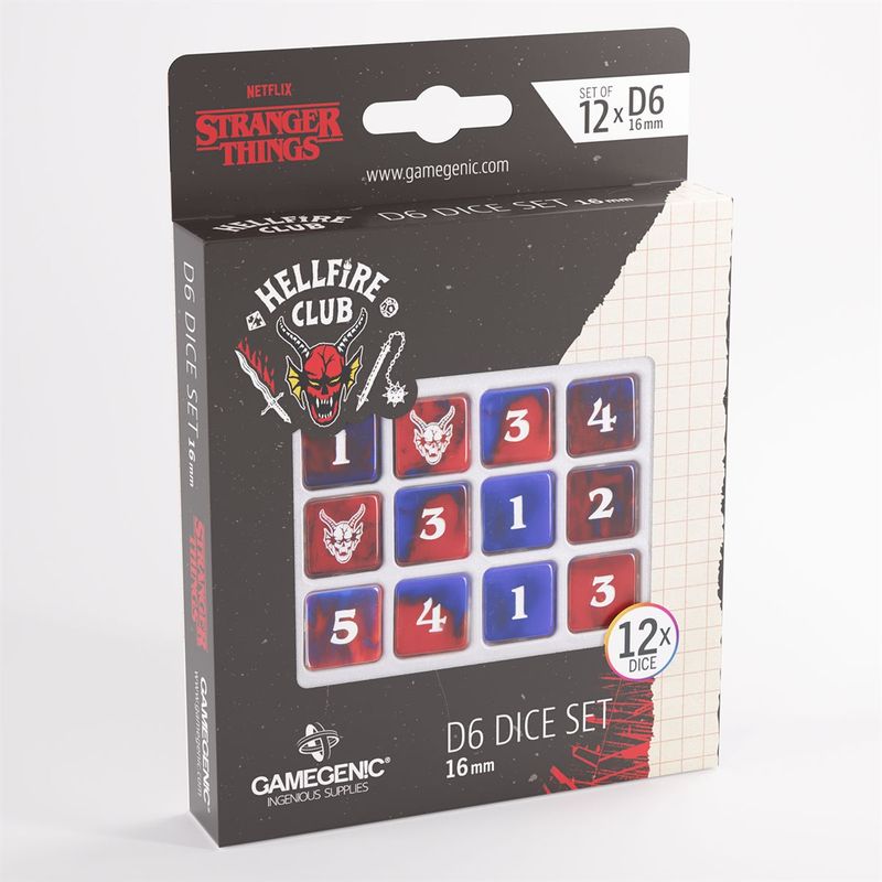 12d6 Dice (16mm): Stranger Things: Hellfire Club