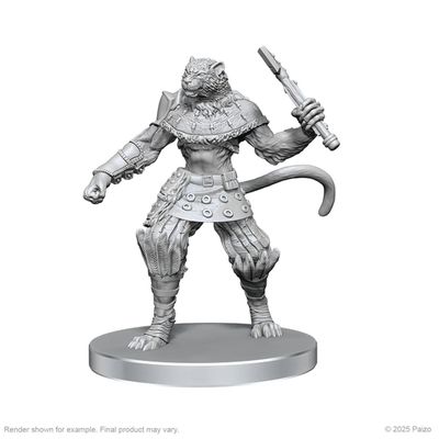 Pathfinder Deep Cuts Miniatures: Elf Hunter &amp; Catfolk Bandit