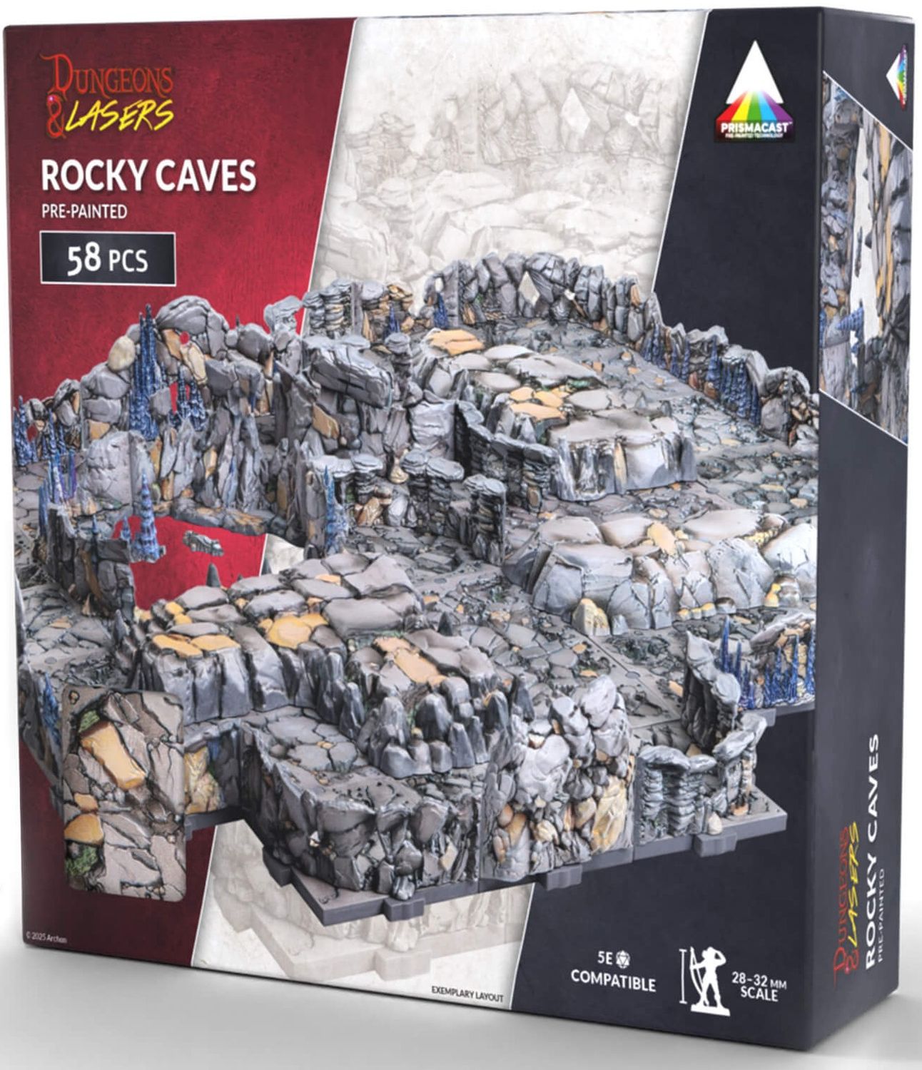 Dungeons &amp; Lasers: Rocky Caves (Pre-Painted)