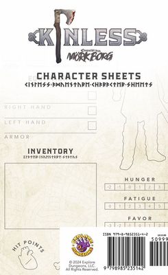 Kinless: A Solo Viking RPG - Character Sheets