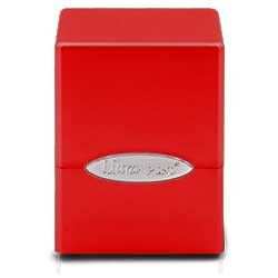Deck Box - Satin Cube (100+), Color: Apple Red