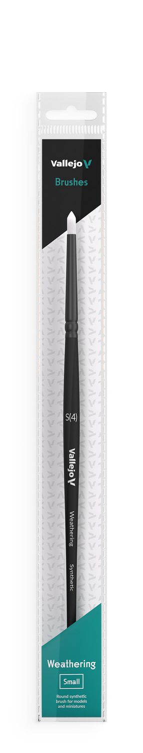 Vallejo Brush: Synthetic Hair Weathering -, Type: S (Round)