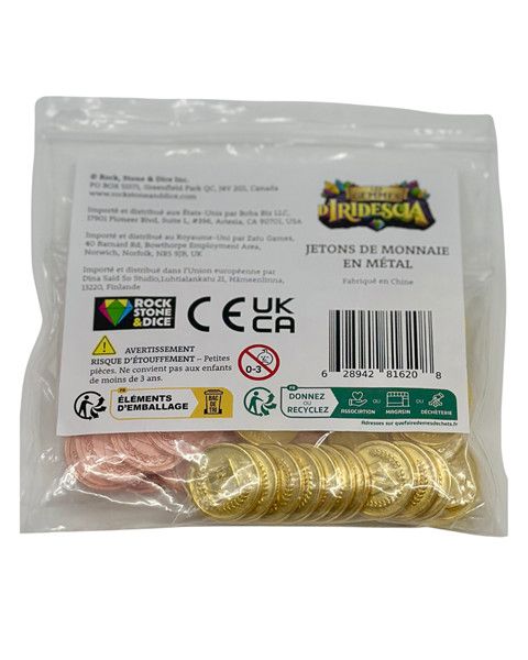 Gems of Iridescia - Metal Money Tokens