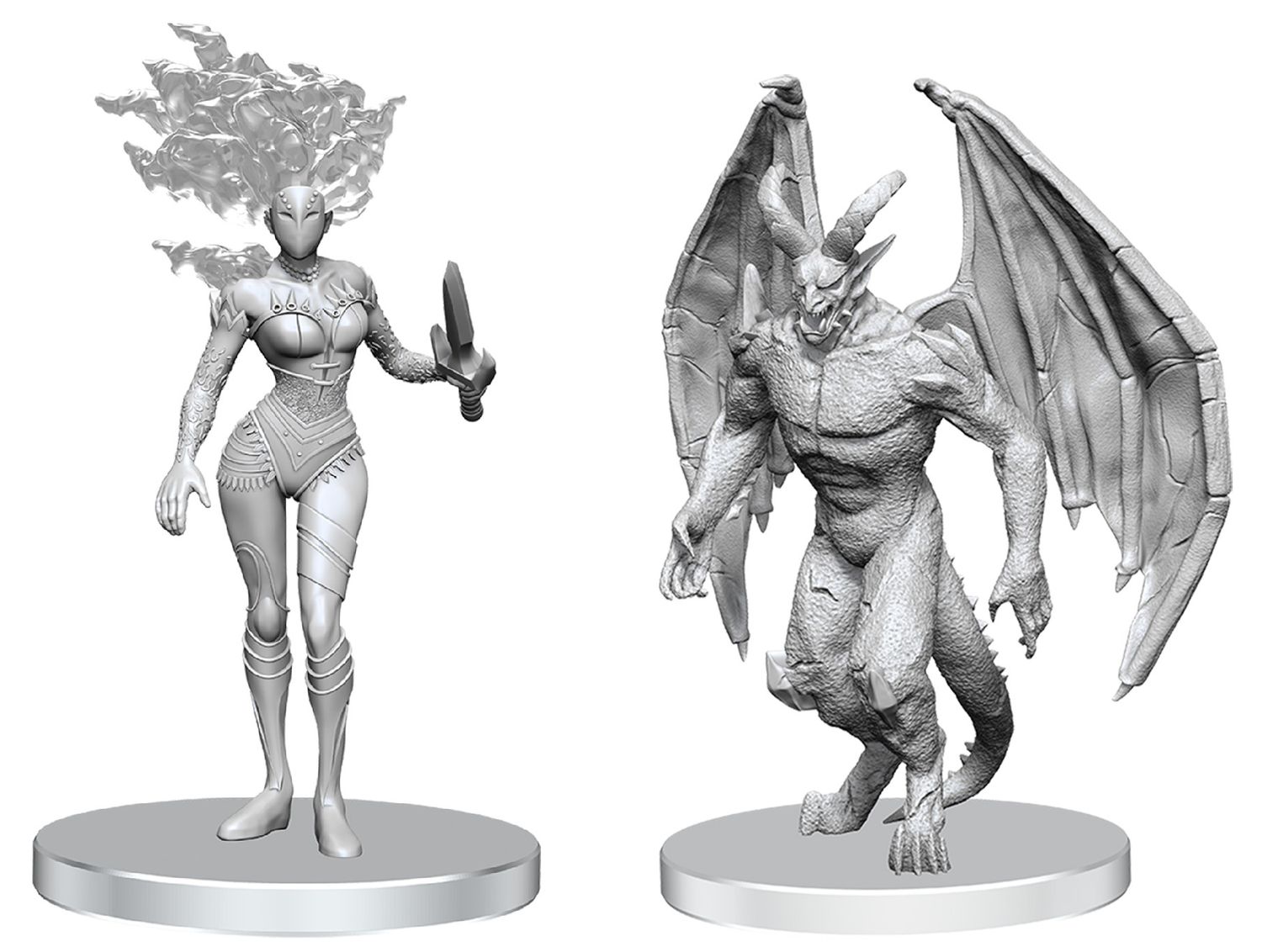Pathfinder Deep Cuts Miniatures: Gargoyle &amp; Shae