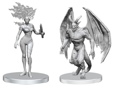 Pathfinder Deep Cuts Miniatures: Gargoyle &amp; Shae