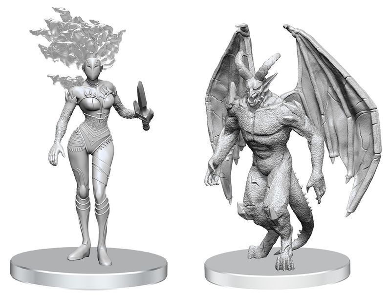 Pathfinder Deep Cuts Miniatures: Gargoyle &amp; Shae
