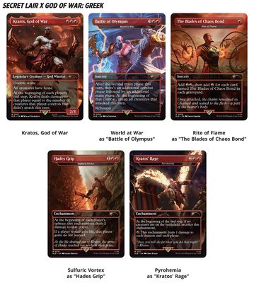 Magic The Gathering TCG Secret Lair: PlayStation - God of War: Vengeance