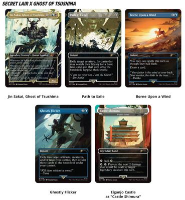 Magic The Gathering TCG Secret Lair: PlayStation - Ghosts of Tsushima: Shadow Samurai