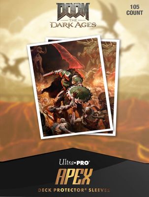 Sleeves - 66x91mm - Ultra Pro Apex - 105/pk - Doom: Dark Ages 1