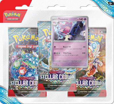 Pokemon TCG - Scarlet &amp; Violet Stellar Crown: 3-Pack Blister