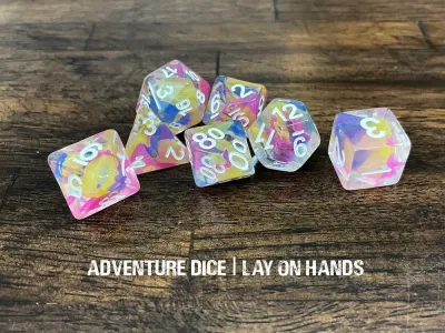 7-Piece RPG Dice Set: Lay on Hands
