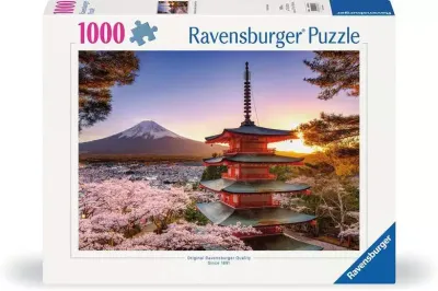 1000 pcs - Mount Fuji Cherry Blossom View
