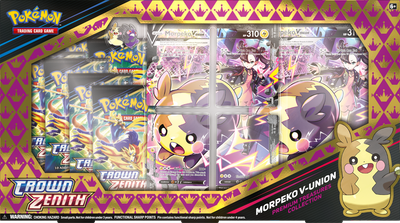 Pokemon TCG - Sword &amp; Shield: Crown Zenith Premium Treasures Collection - Morpeko V-Union