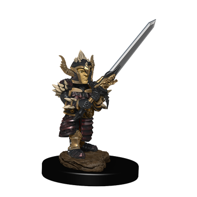 D&amp;D Icons of the Realms: Halfling Fighter Male Premium Painted Miniature