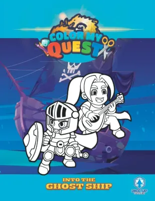 Color My Quest: Into the Ghostship Adventure Book