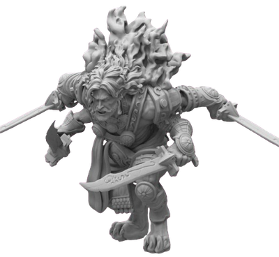 Conquest: Sorcerer Kings - Rakshasa Bakasura Swords /  Rakshasa Ravanar Fork