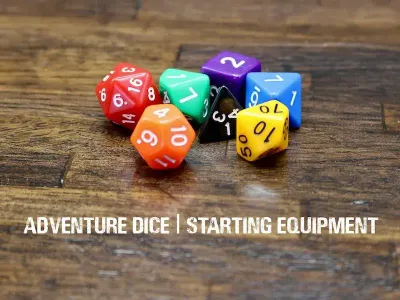 7-Piece RPG Dice Set: Starting Equipment