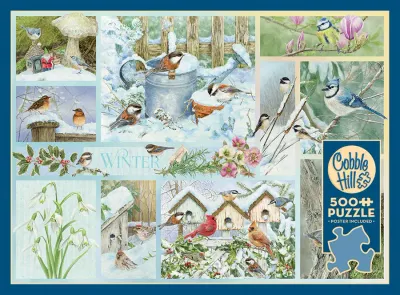 500 pcs - Garden Birds in Winter