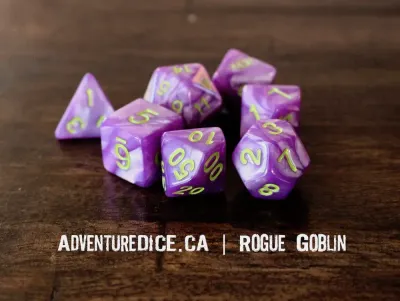 7-Piece RPG Dice Set: Creatures Goblin Rogue