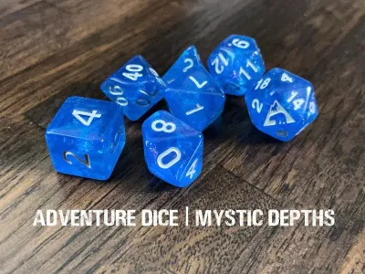 7-Piece RPG Dice Set: Mystic Depths