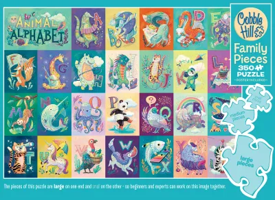 350 pcs - Animal Alphabet (Family Puzzle)