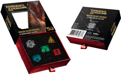 Dungeons &amp; Dragons 50th Anniversary Holmes Modern Inspired Dice Set