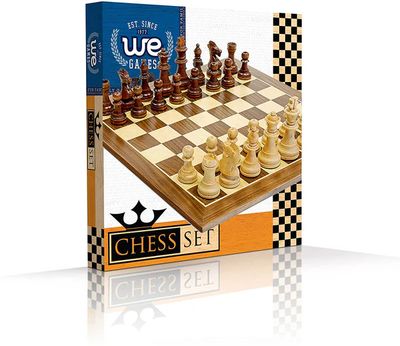 Chess Set 15" - Walnut Board Staunton