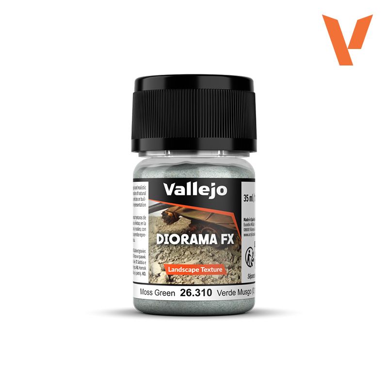Vallejo Diorama FX: Landscape Texture 2 -, Type: Moss Green 0.1-1mm