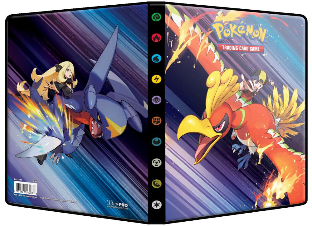 4-Pocket Portfolio - Pokemon:, Cover: Ethan &amp; Ho-Oh and Cynthia &amp; Garchomp