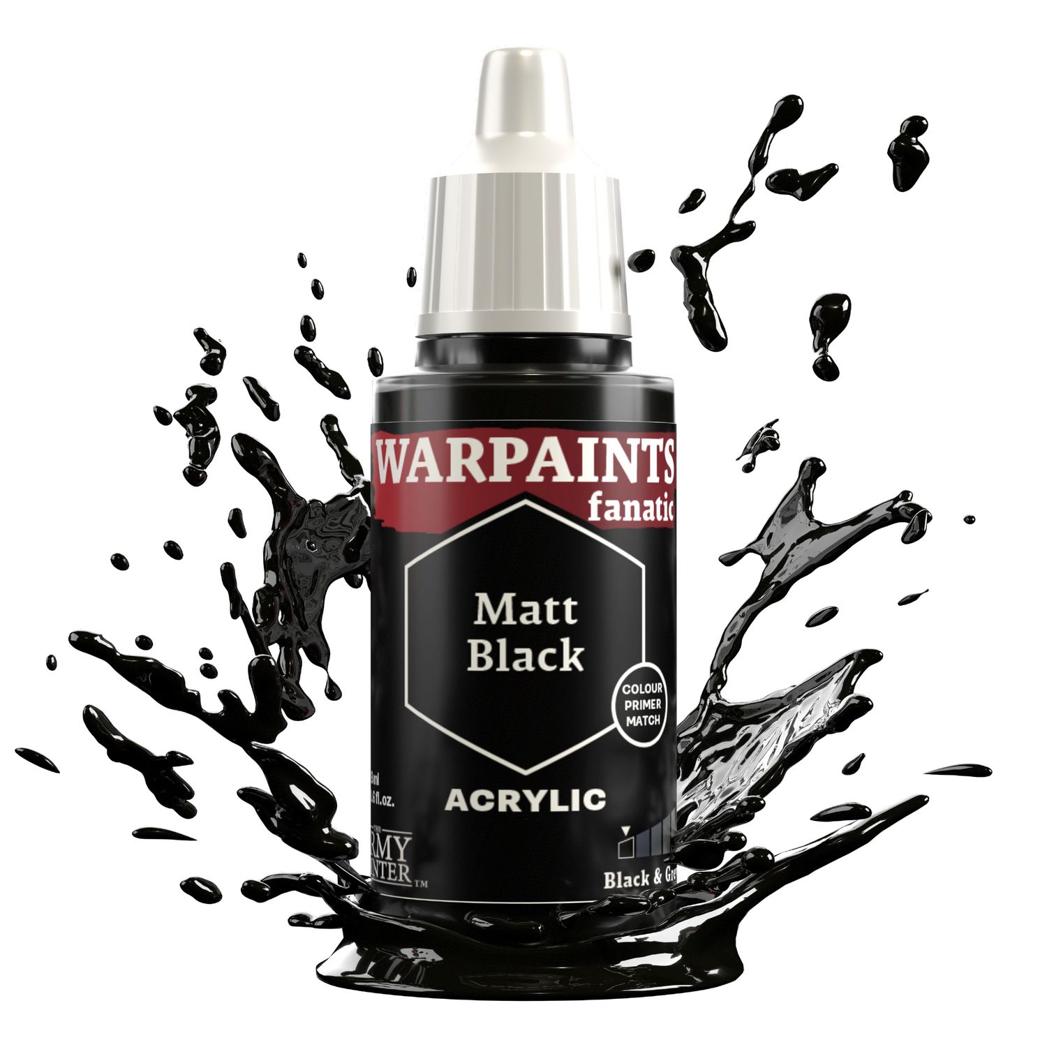 Warpaints Fanatic: Black &amp; Greys, Color: Matt Black