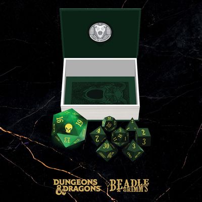 8-Piece RPG Dice Set Plus Coin: D&amp;D Classic Modules - White Plume Mountain