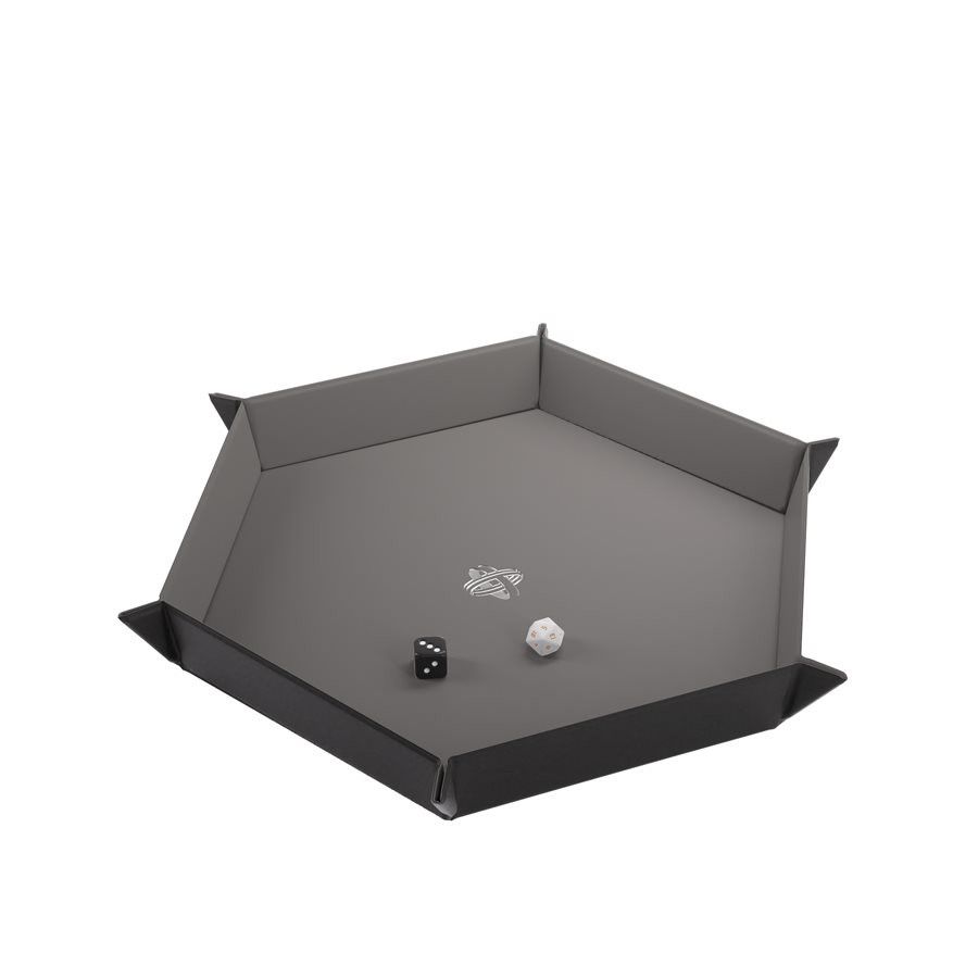 Magnetic Dice Tray: Hexagonal, Color: Black/Gray