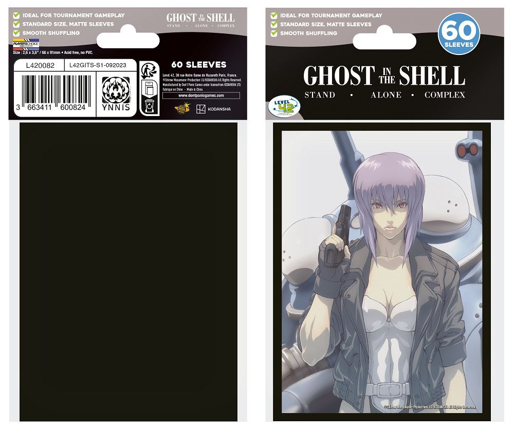 Sleeves - 66x92mm - Japanime - 60/pk - Ghost in the Shell - Section 9, Type: The Major
