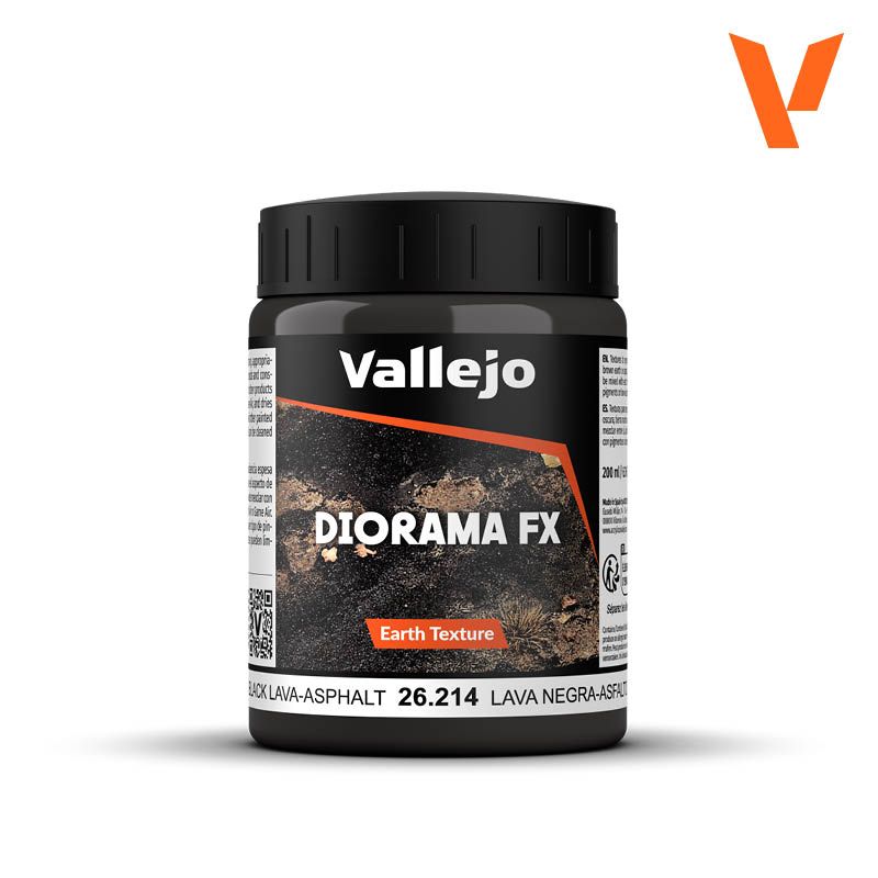 Vallejo Diorama FX: Earth Texture -, Type: Black Lava Asphalt