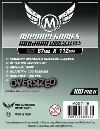 Sleeves - 87x112mm - Mayday - 100/pk (Munchkin Dungeon)