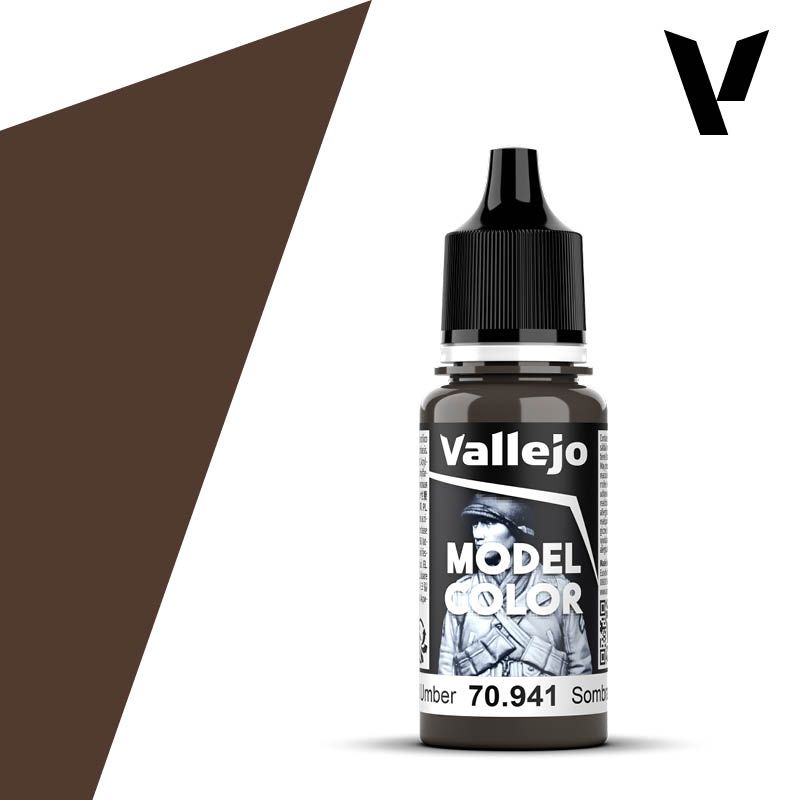 Vallejo Model Color Acrylic Paint Burnt Umber 17mL