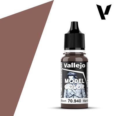 Vallejo Model Color Acrylic Paint Saddle Brown 17mL